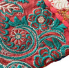 刺繍パッチワークポーチ　レッド - アジアの手仕事雑貨cocowa