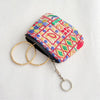 カッチ刺繍　ジッパーミニポーチ　マルチ - アジアの手仕事雑貨cocowa