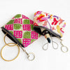 カッチ刺繍　ジッパーミニポーチ　ピンク - アジアの手仕事雑貨cocowa